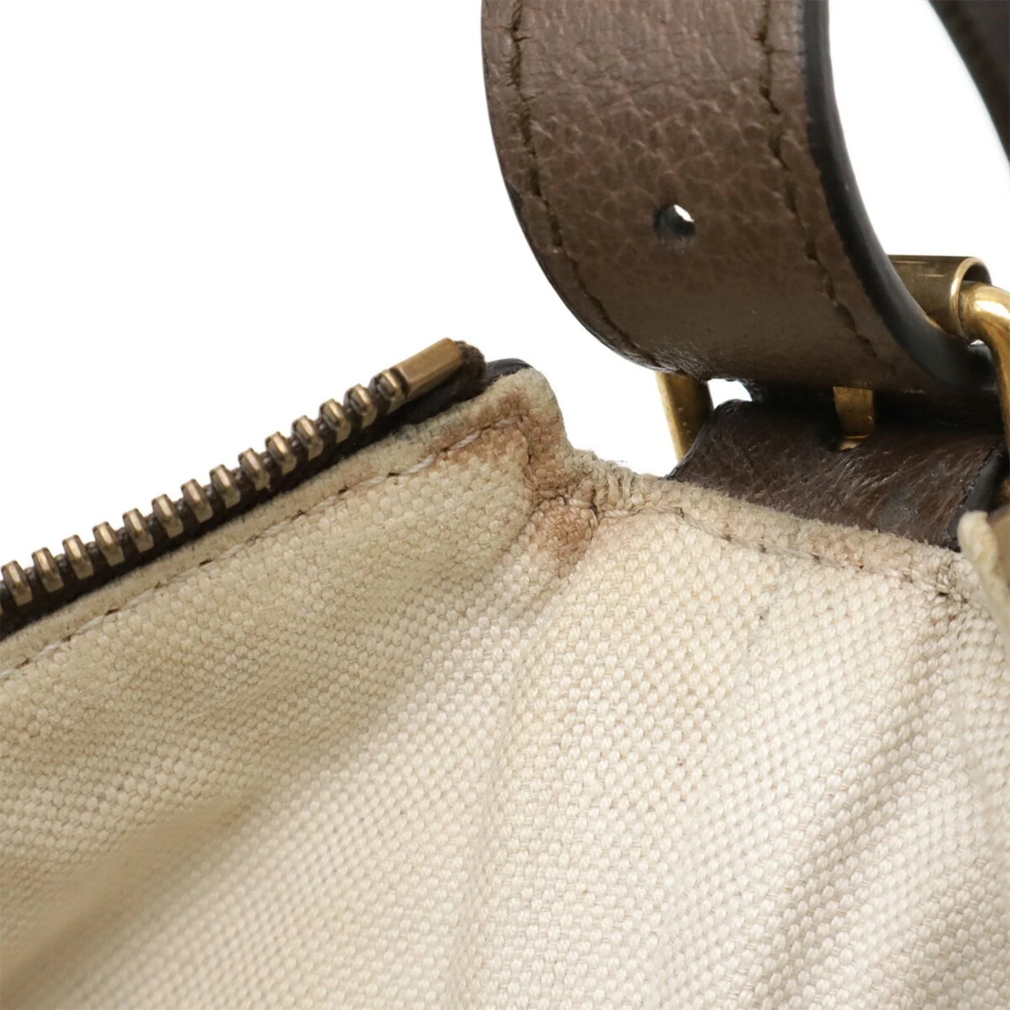 Gucci Borsa a tracolla media GUCCI Ophidia GG Supreme in PVC e pelle, beige moka marrone,