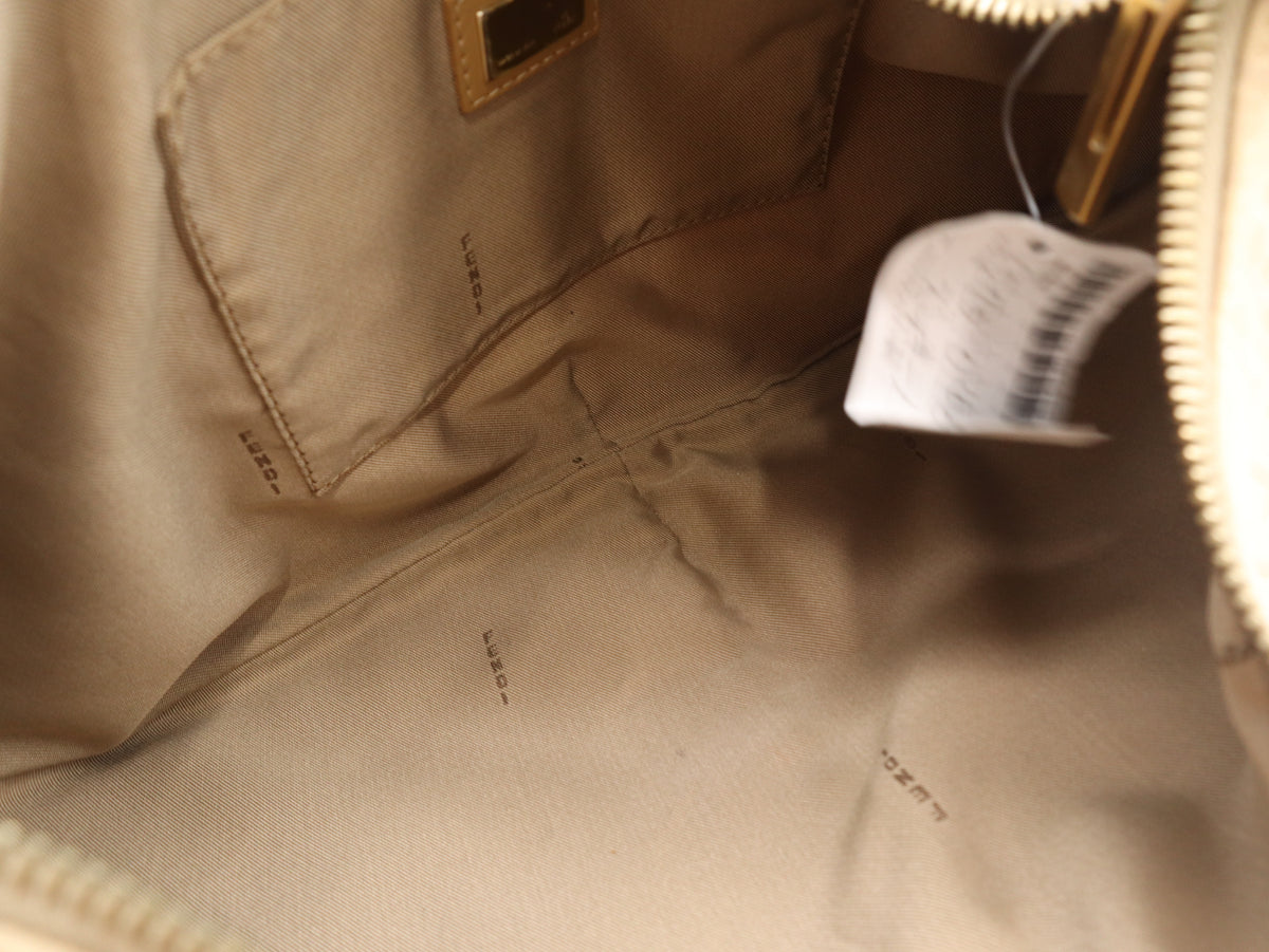 Fendi Hobo Zucchino in Tela Beige