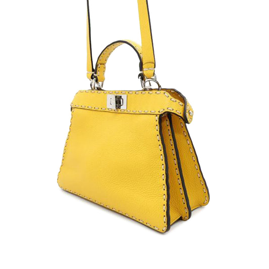 Fendi Piccola borsa a tracolla Selleria Peekaboo ISeeU in pelle di vitello