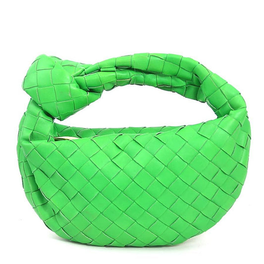 Bottega Veneta – Jodie Mini in pelle intrecciata verde
