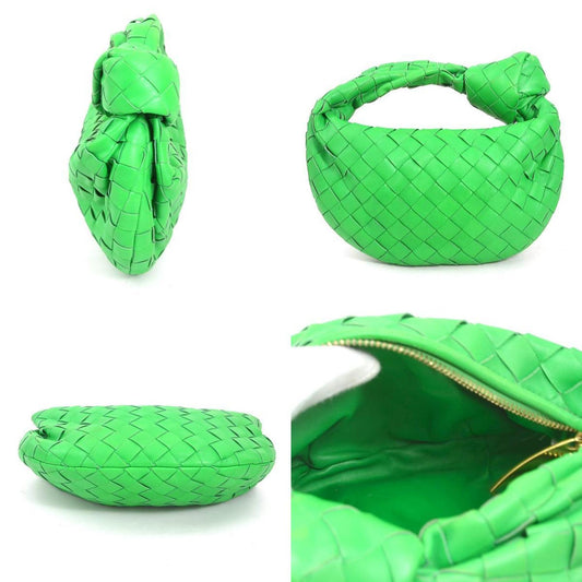 Bottega Veneta – Jodie Mini in pelle intrecciata verde