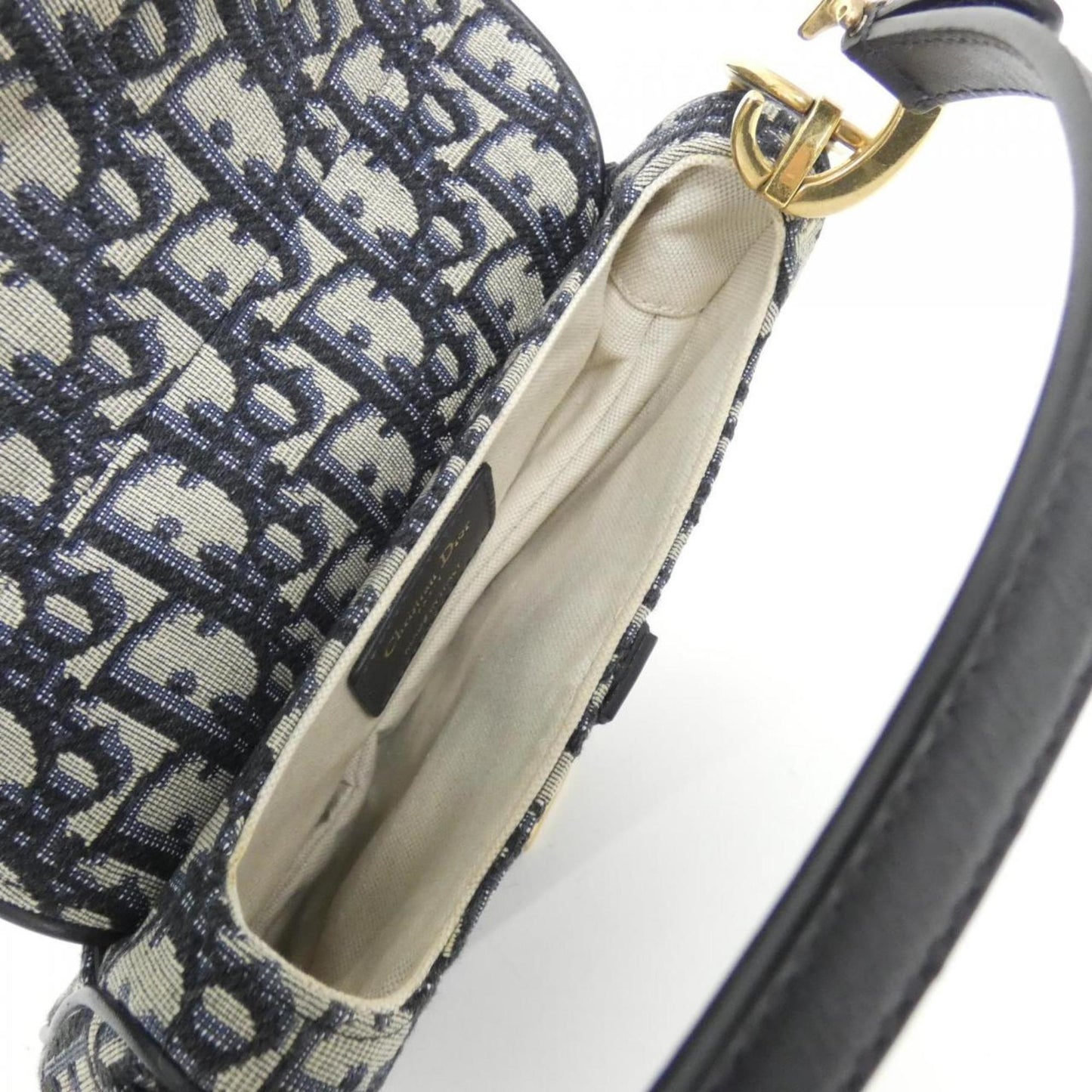 Dior Saddle Bag in Tela Blu Monogram – Size Small