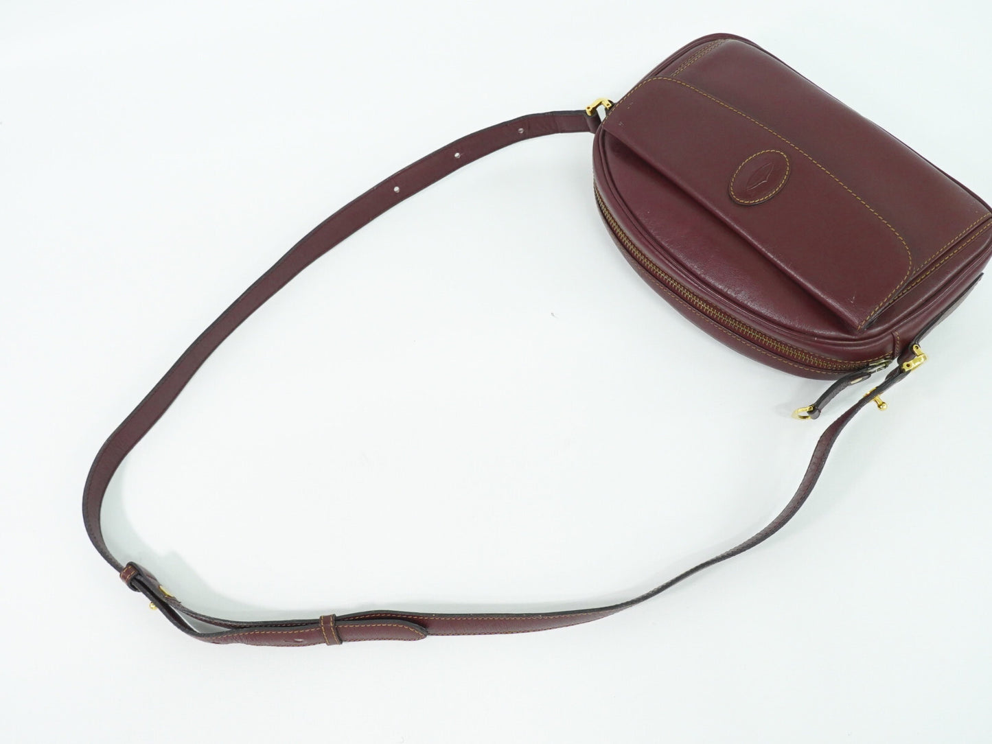 Cartier Must de Cartier Bordeaux in Pelle – Crossbody Vintage