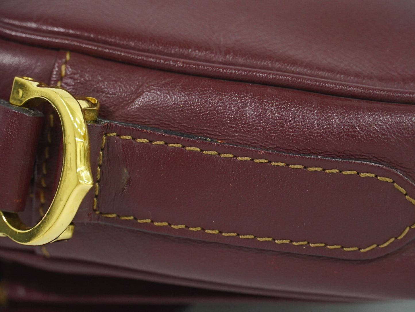 Cartier Must de Cartier Bordeaux in Pelle – Crossbody Vintage