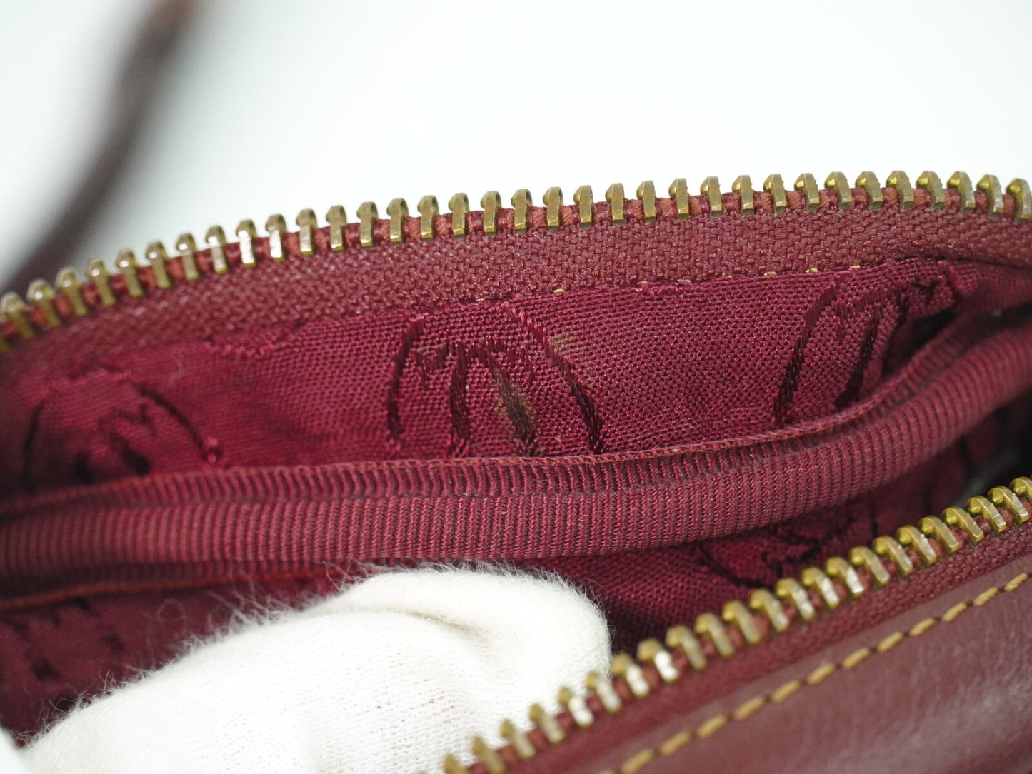 Cartier Must de Cartier Bordeaux in Pelle – Crossbody Vintage