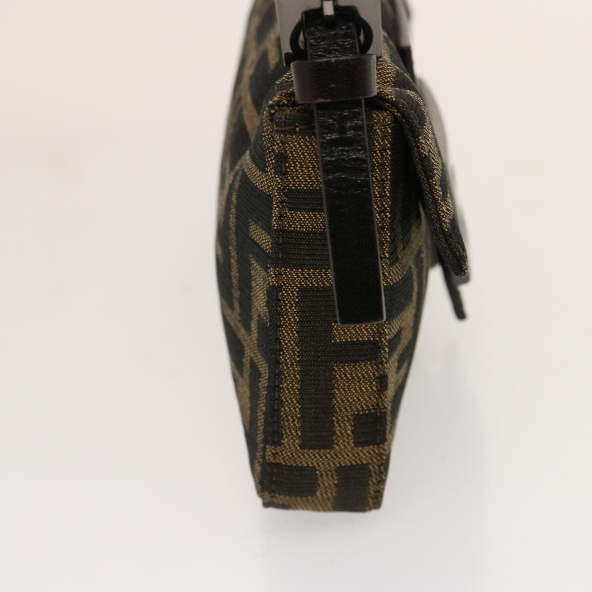 Fendi Baguette Mini Zucca Canvas e Pelle Nera – Made in Italy