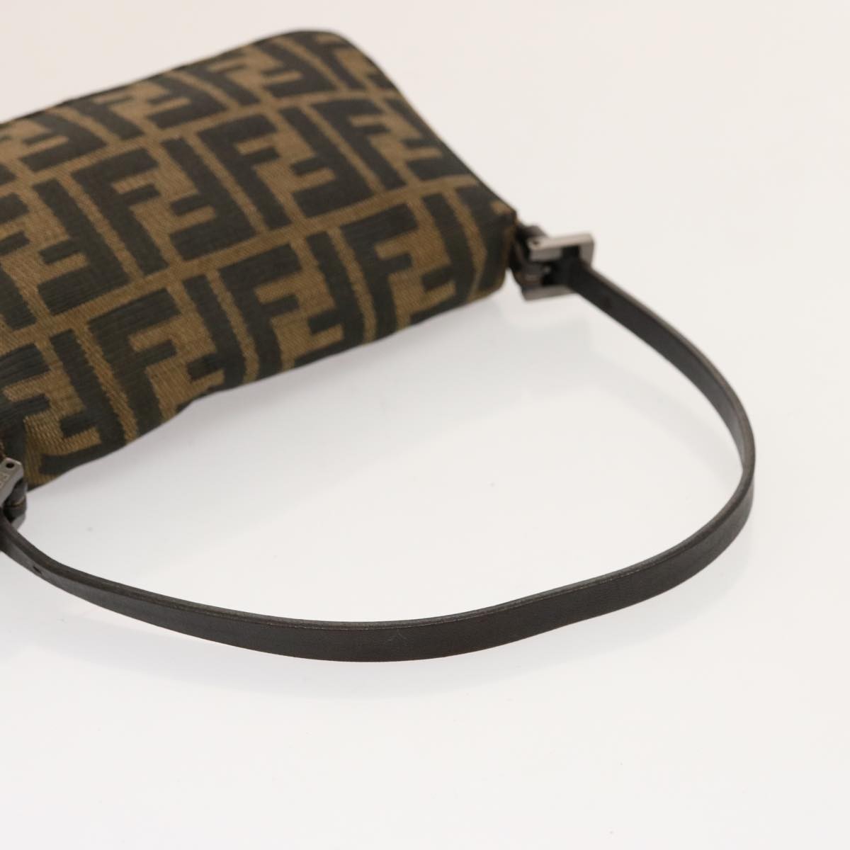 Fendi Baguette Mini Zucca Canvas e Pelle Nera – Made in Italy