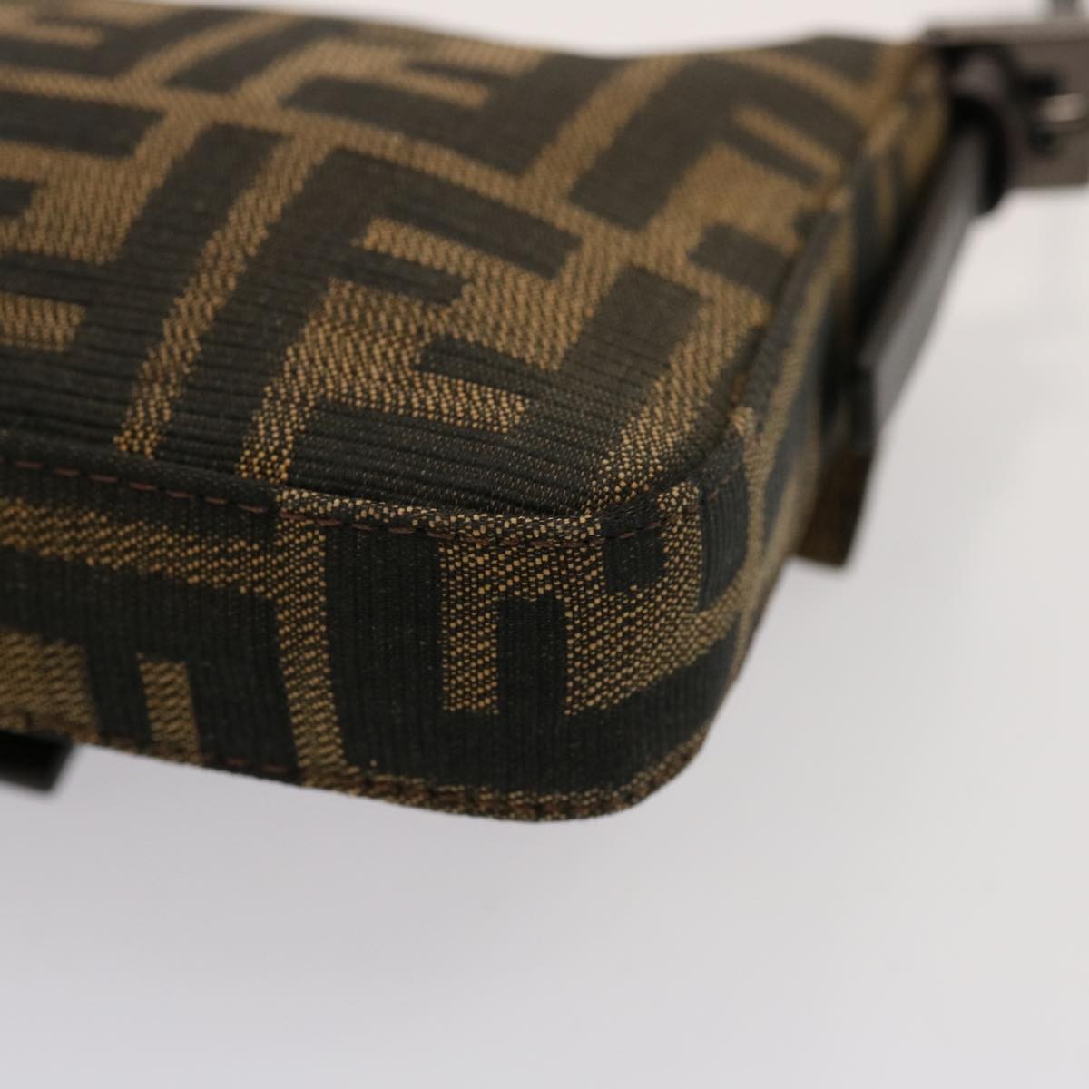 Fendi Baguette Mini Zucca Canvas e Pelle Nera – Made in Italy