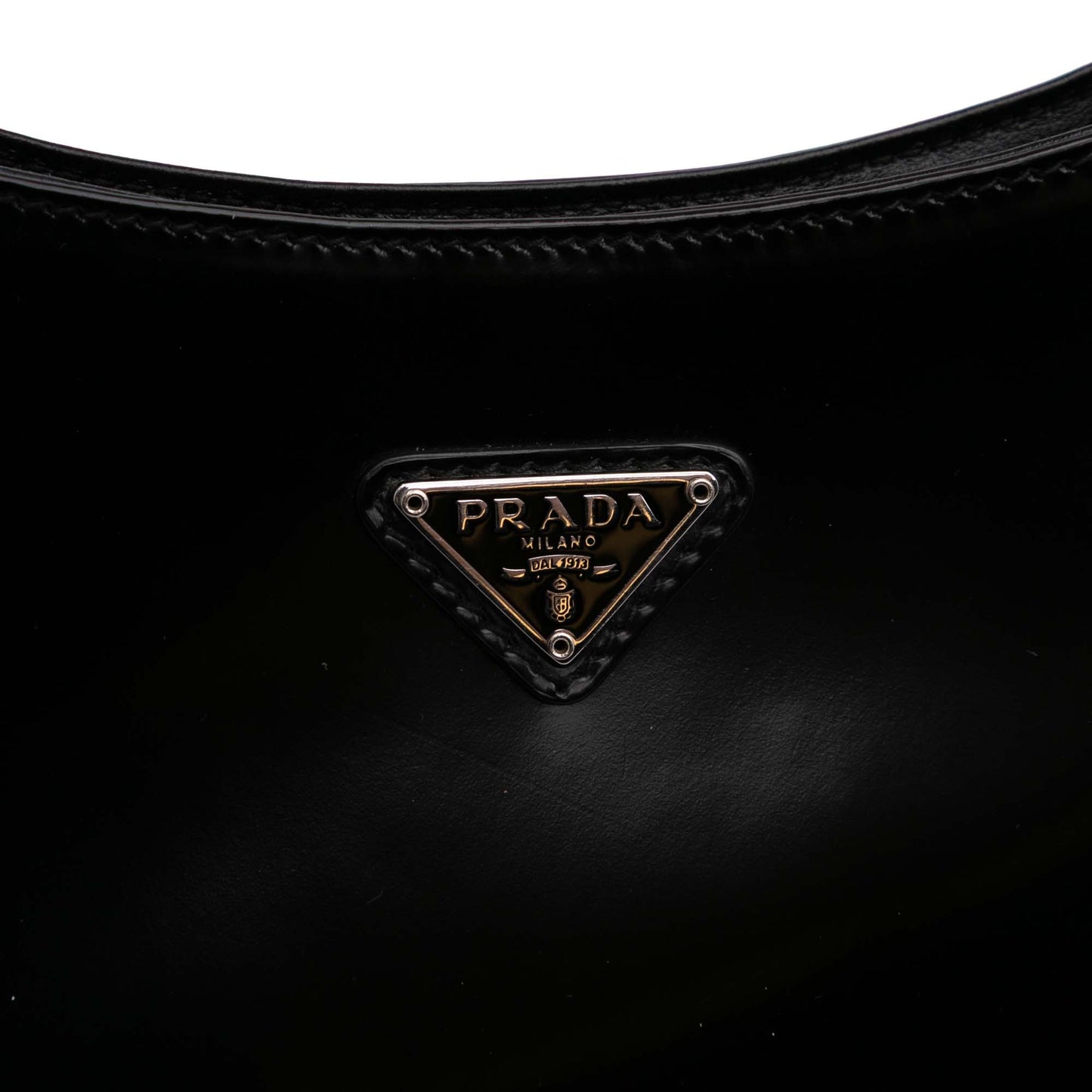 Prada Cleo in Pelle Spazzolata Nera – Linea Iconica