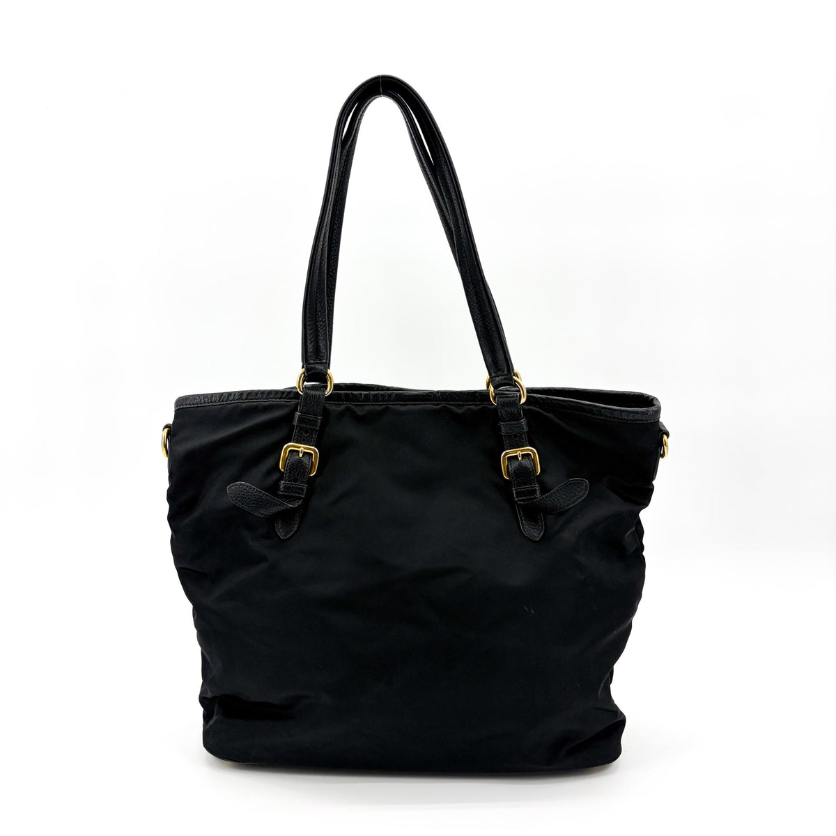 Prada Tote Tessuto e Vitello Soft Nera