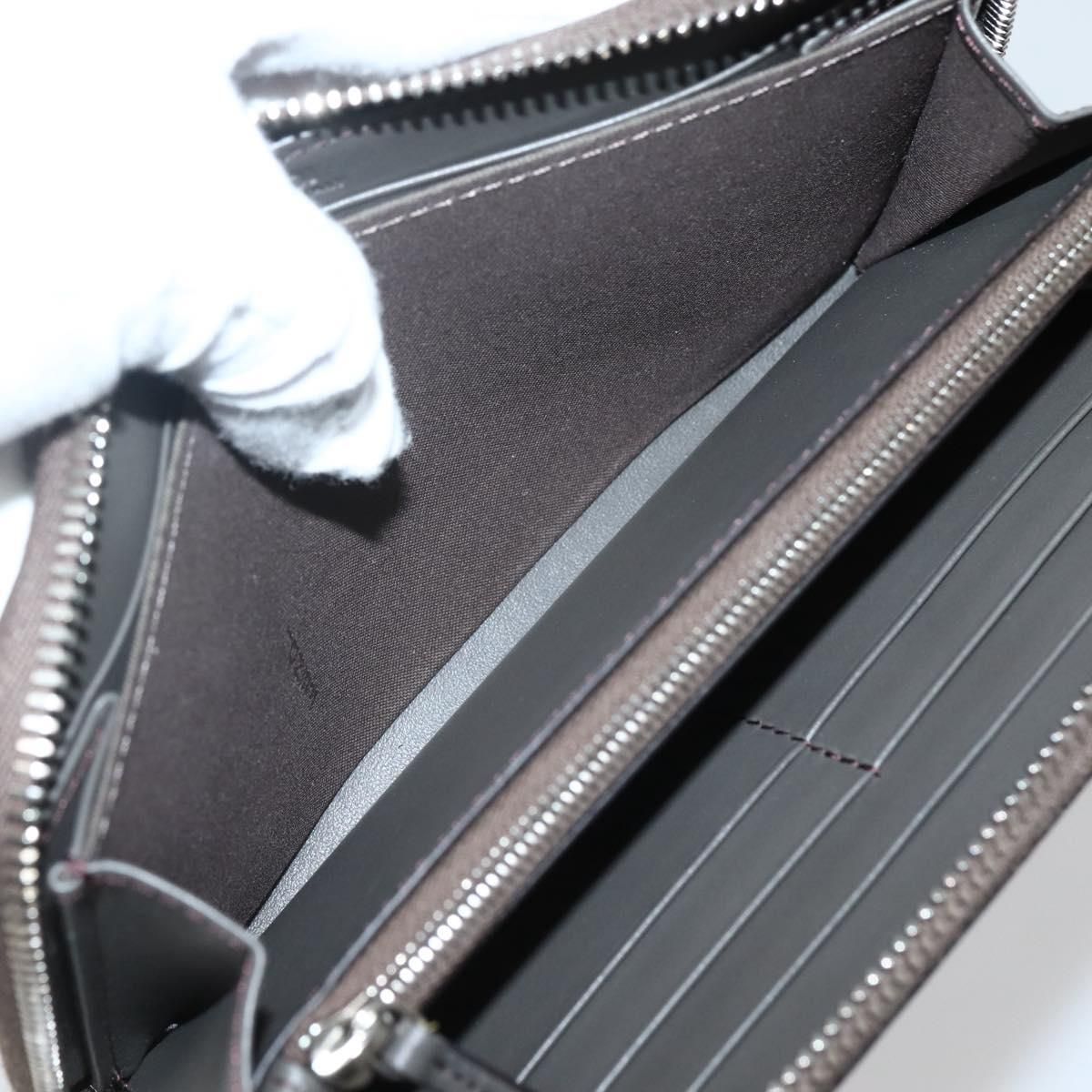 Fendi – Portafoglio Lungo Monster Eyes in Pelle Grigia – Condizioni Eccellenti (Rank SA)