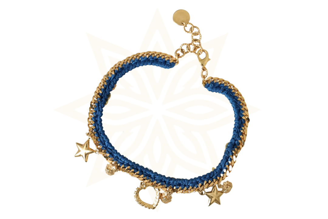 Dolce & Gabbana Bracciale Iam The Star con catena in ottone color oro
