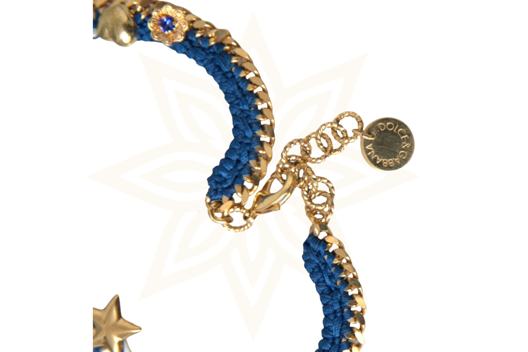 Dolce & Gabbana Bracciale Iam The Star con catena in ottone color oro