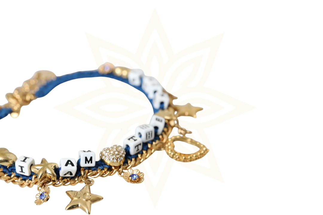 Dolce & Gabbana Bracciale Iam The Star con catena in ottone color oro