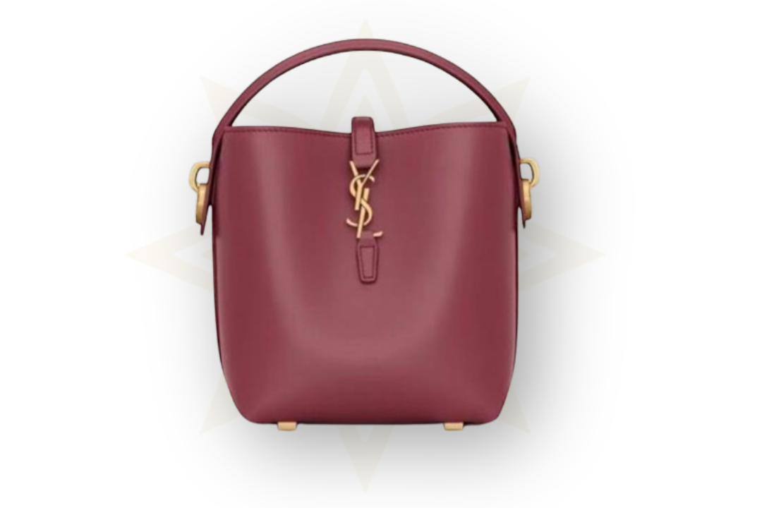 Saint Laurent Le 37 Bucket Bag in pelle bordeaux – Preordine