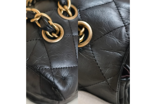 Chanel Classic Flap – Pelle Nera Liscia, Hardware Dorato – Medium/Large