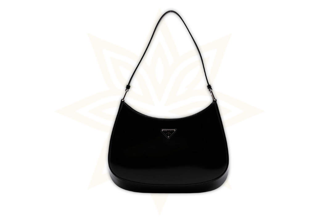 Prada Cleo in Pelle Spazzolata Nera – Linea Iconica