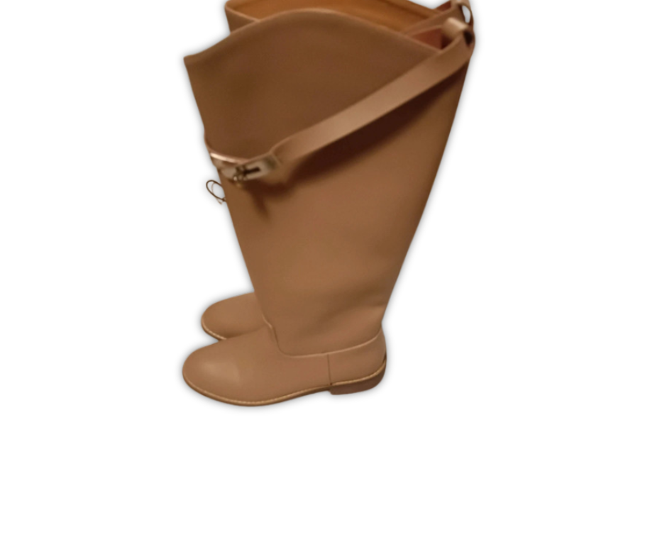 Hermès Jumping Boots in gomma e pelle – Taglia 39.5