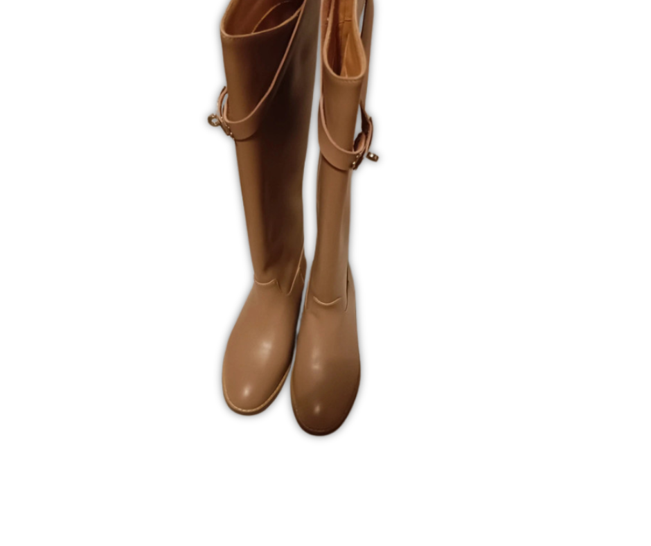 Hermès Jumping Boots in gomma e pelle – Taglia 39.5