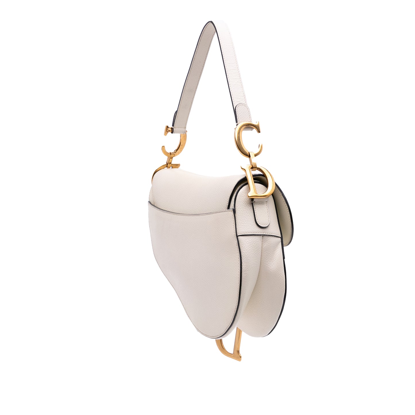 Dior Saddle Bag in pelle bianca – 2019