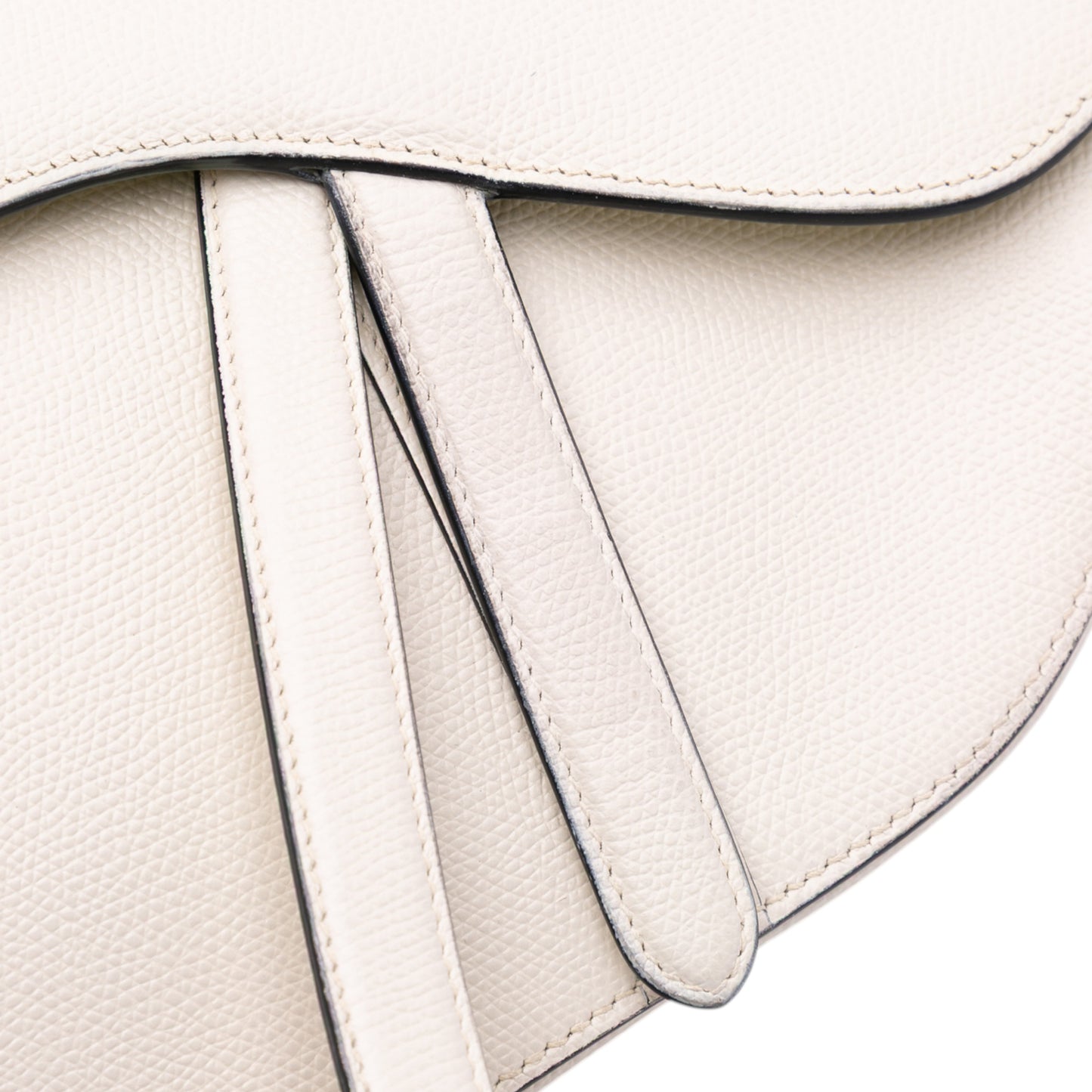 Dior Saddle Bag in pelle bianca – 2019