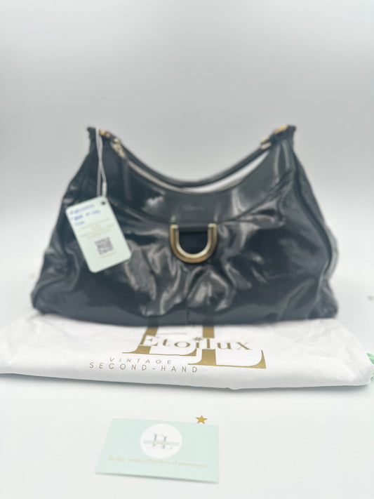 Gucci Indy Hobo Vernice Nera – Iconico Glamour Retrò