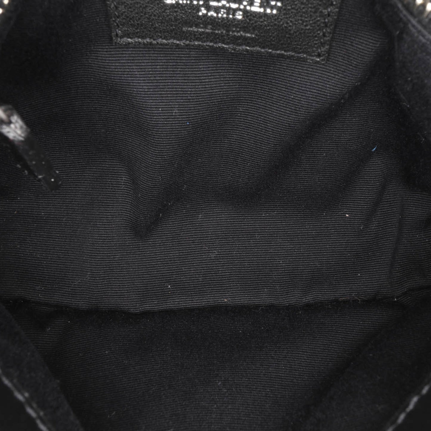 Saint Laurent Loulou Toy in Cotone Bandana Nero con Dettagli in Rafia – 2018