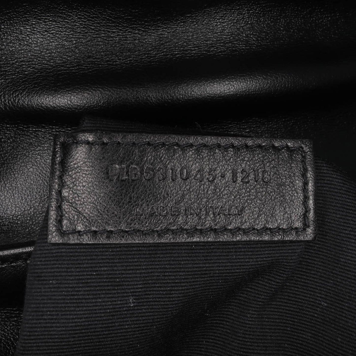 Saint Laurent Loulou Toy in Cotone Bandana Nero con Dettagli in Rafia – 2018