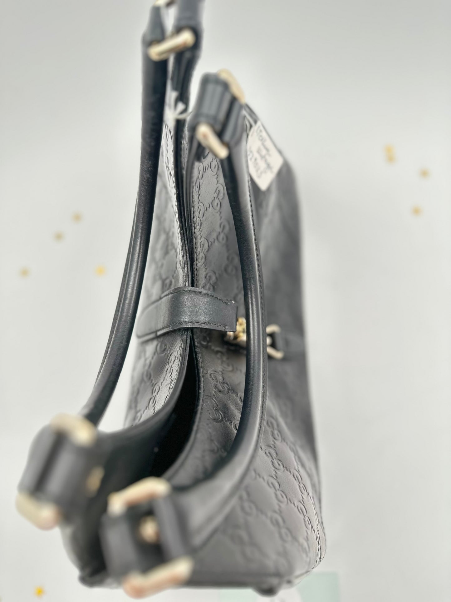 Gucci Jackie Medium in pelle Guccissima nera – 2000s