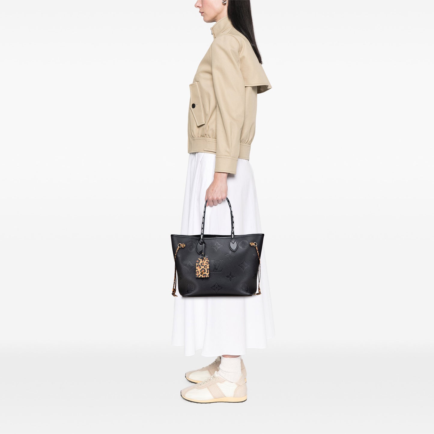 Louis Vuitton – Neverfull MM Wild at Heart in Pelle Monogram Empreinte Nera (2021)