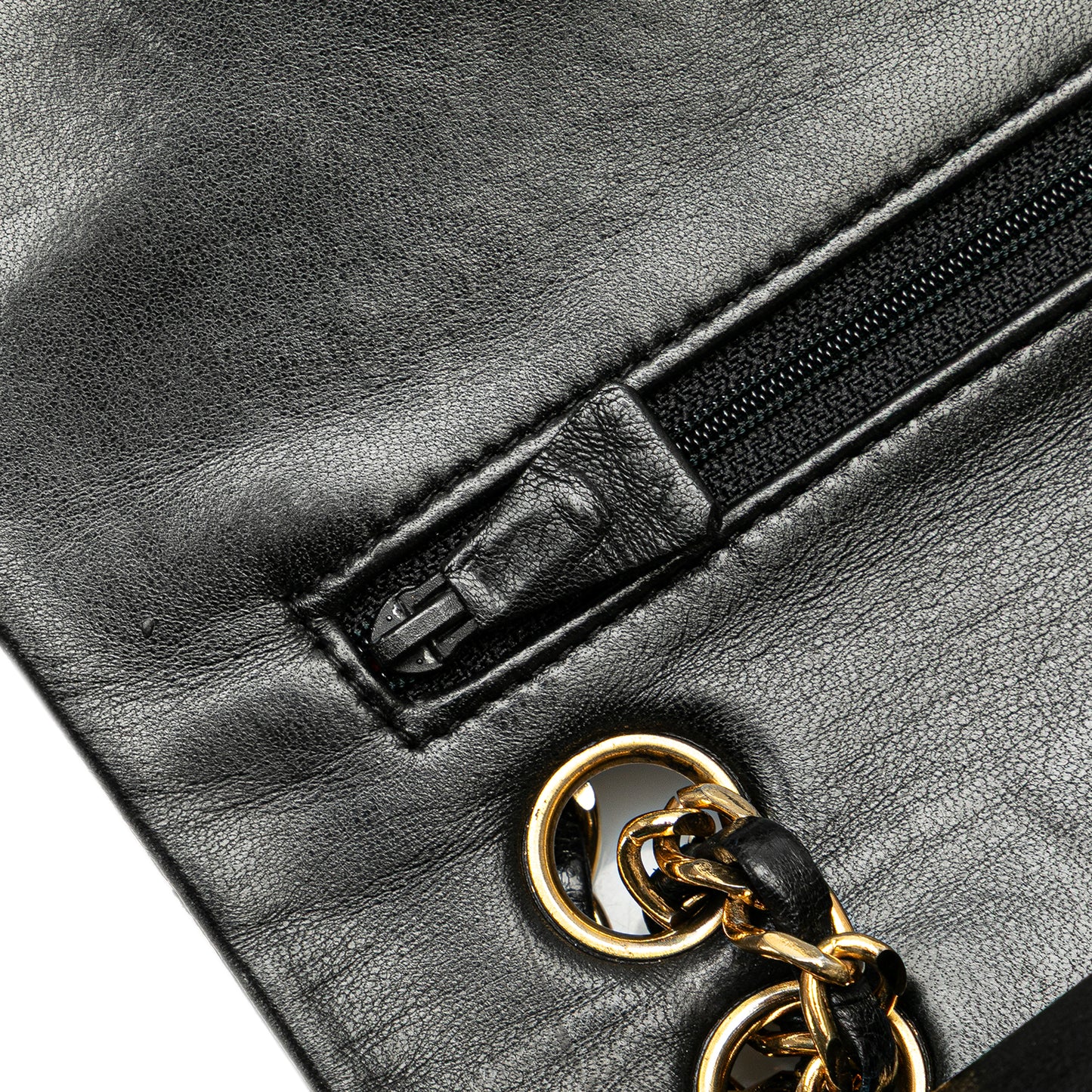 Chanel Classic Double Flap Small – Pelle di agnello nera – Serie 1 (1989–1991)