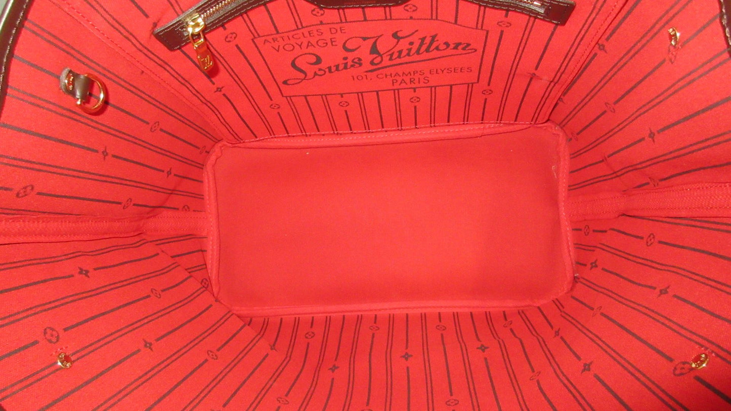 Louis Vuitton – Neverfull MM in tela Damier Ébène – Made in France