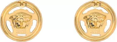 Versace – Orecchini Medusa in Ottone Placcato Oro – AW25
