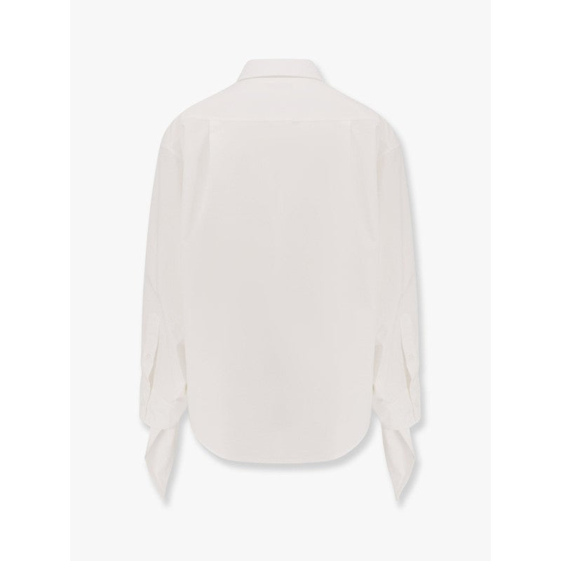 Balenciaga – Camicia Oversize in Cotone con Dettagli Annodati