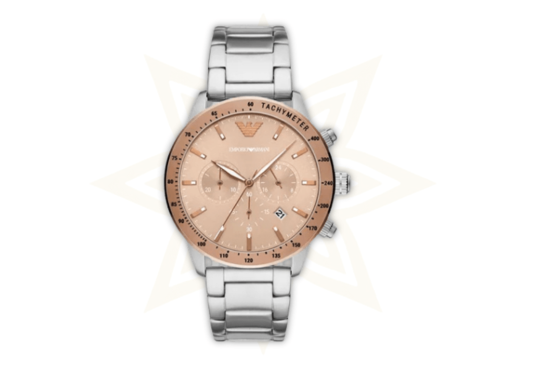 Armani Orologio in acciaio inossidabile argento - Etoilux
