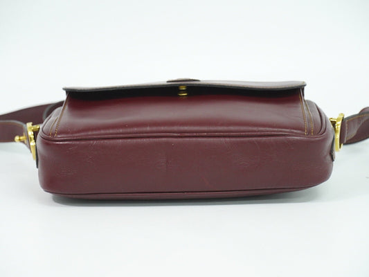 Cartier Must de Cartier Bordeaux in Pelle – Crossbody Vintage - Etoilux