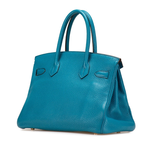 Hermès Birkin 30 Togo Bleu Izmir Hardware Oro — 1999 - Etoilux