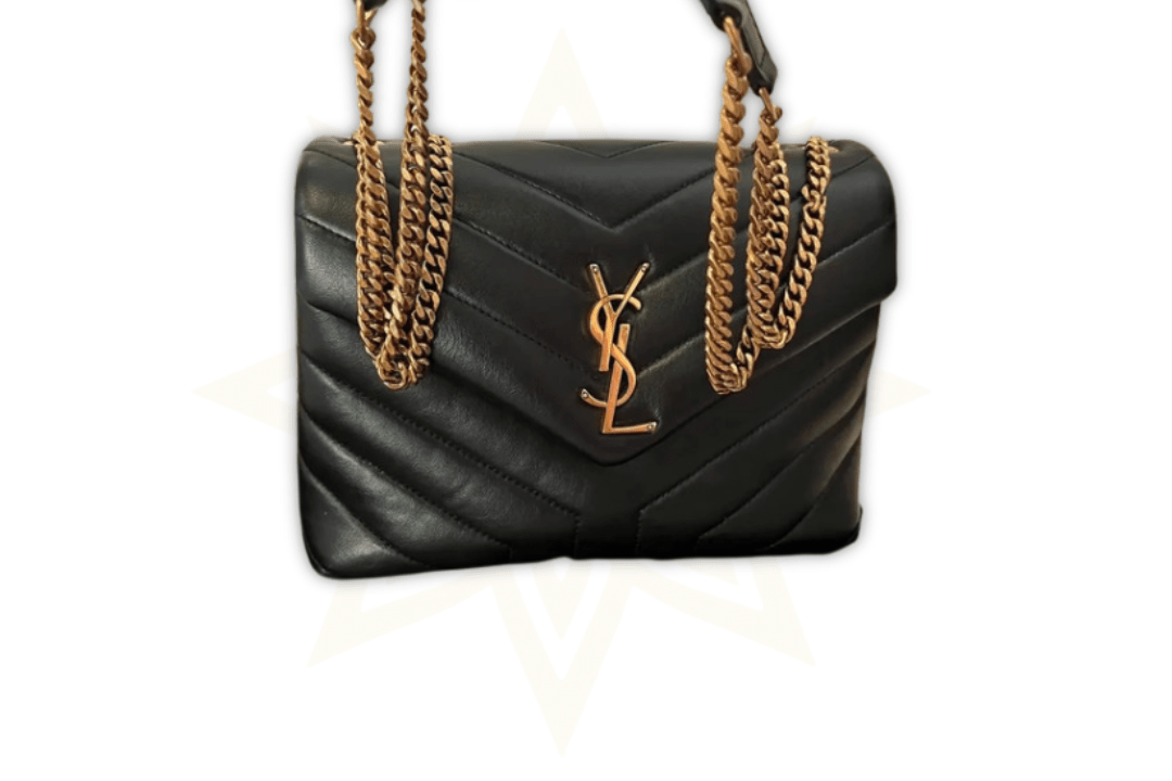 Saint Laurent Loulou Small – Pelle Nera & Finiture Dorate - Etoilux