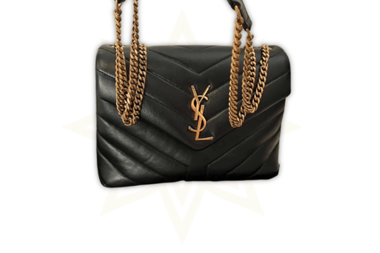 Saint Laurent Loulou Small – Pelle Nera & Finiture Dorate - Etoilux