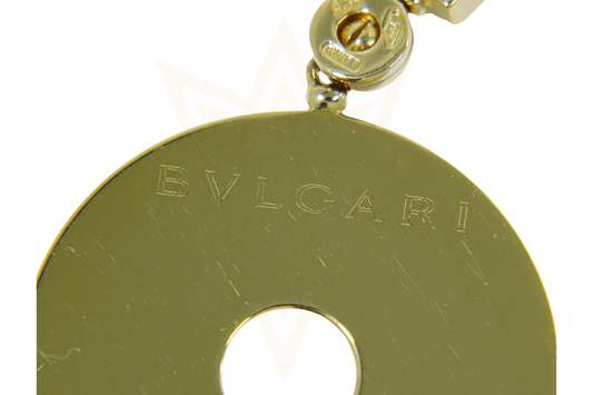 Collana Bulgari in Oro Giallo 18kt con Pendente a Disco - Etoilux