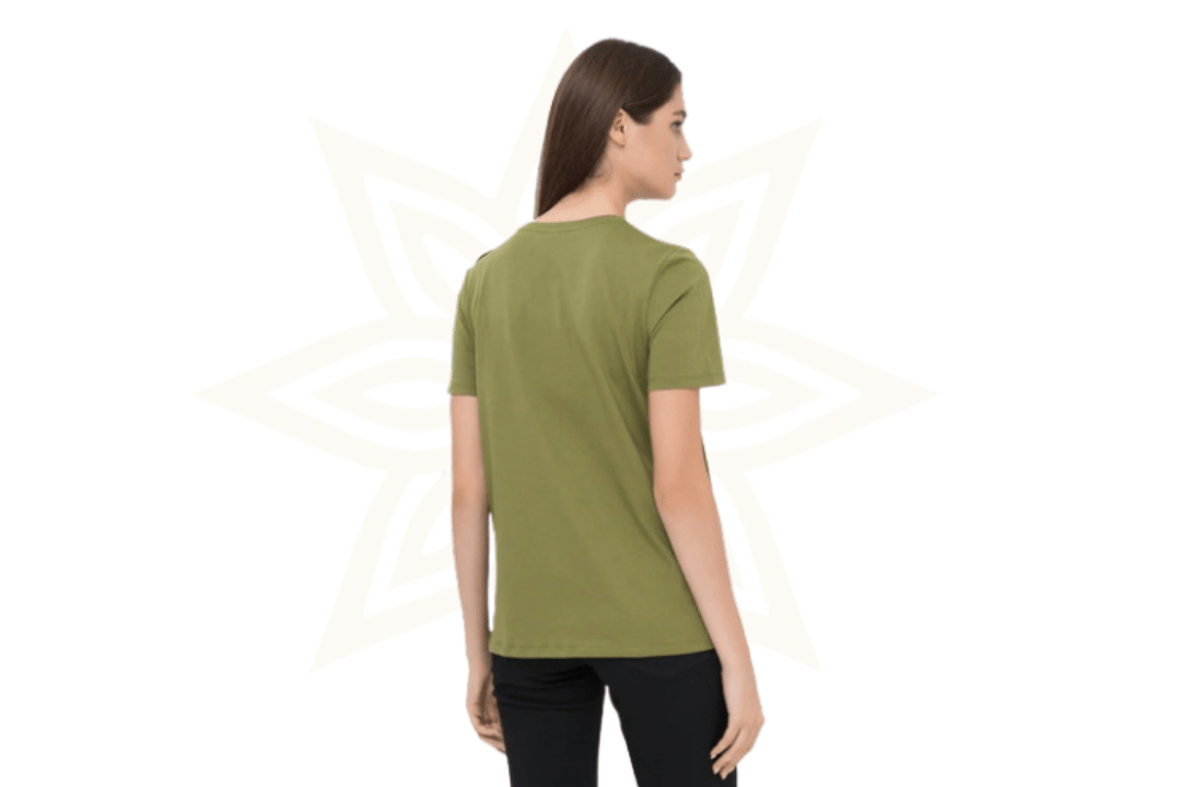 T-shirt Balmain Paris in cotone verde con bottoni dorati – Nuova con etichette - Etoilux