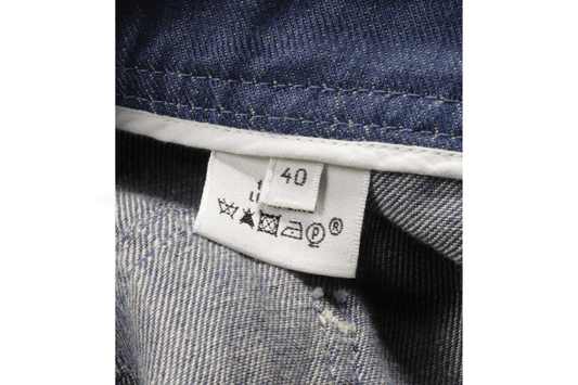 Hermès – Pantaloni in denim blu con cintura Medall H Taglia 40 - Etoilux