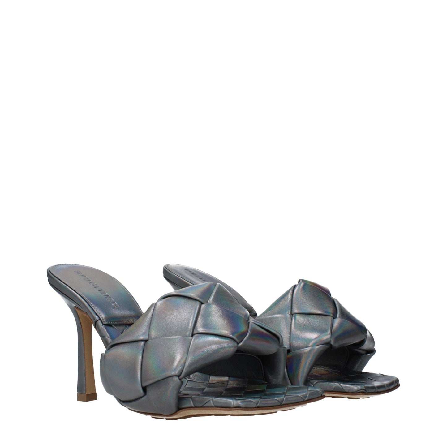 Bottega Veneta Lido Sandals in Pelle Iridescente - Etoilux