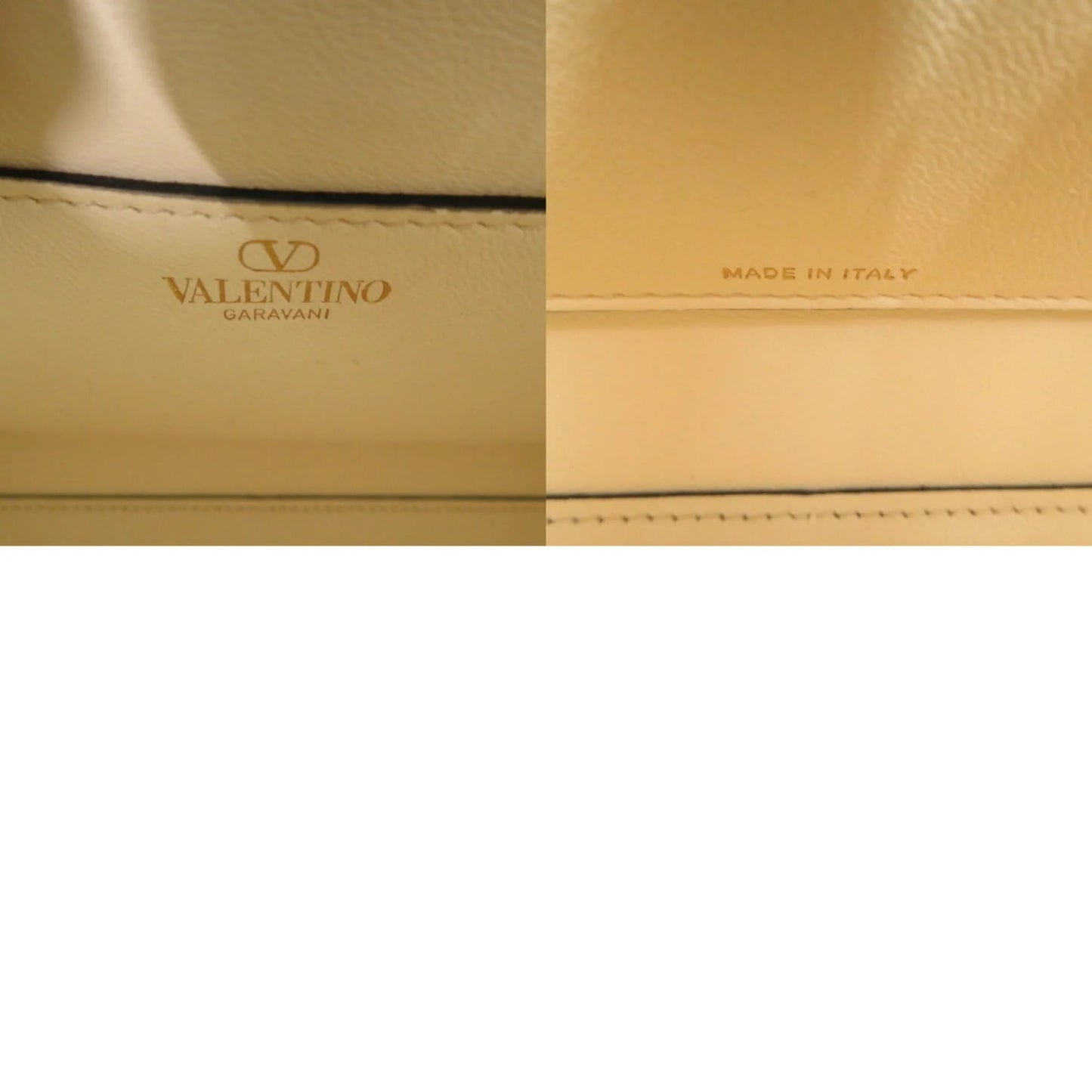 Borsa a mano Valentino Garavani V - Sling in pelle avorio 0250Valentino - Etoilux