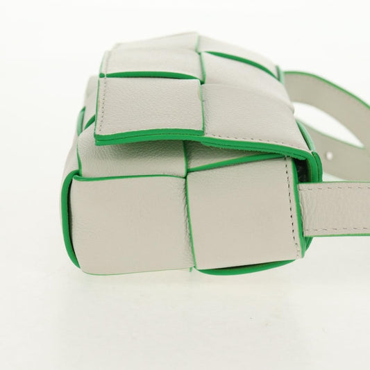Bottega Veneta Cassette Mini Maxi Intrecciato Bianco/Verde – 12 cm - Etoilux