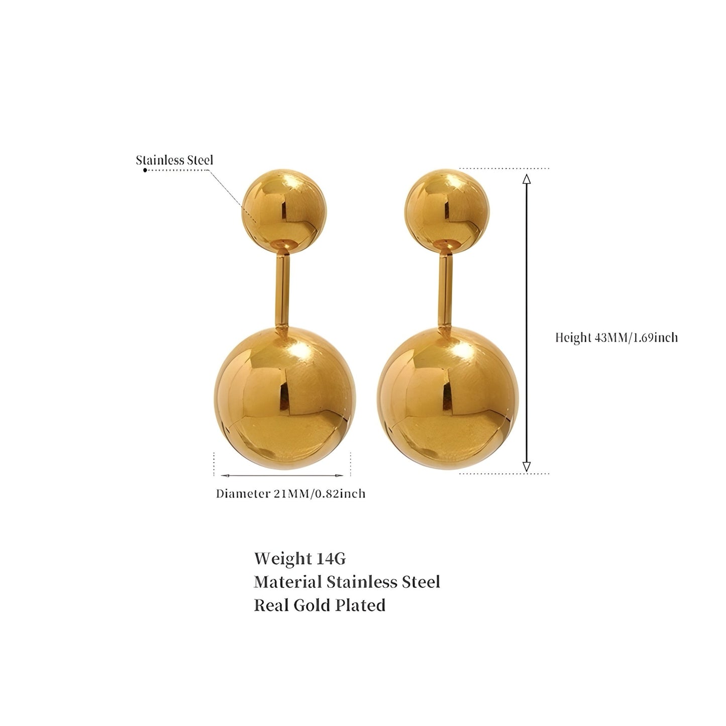 BEHI PERIN EARRINGS - Etoilux
