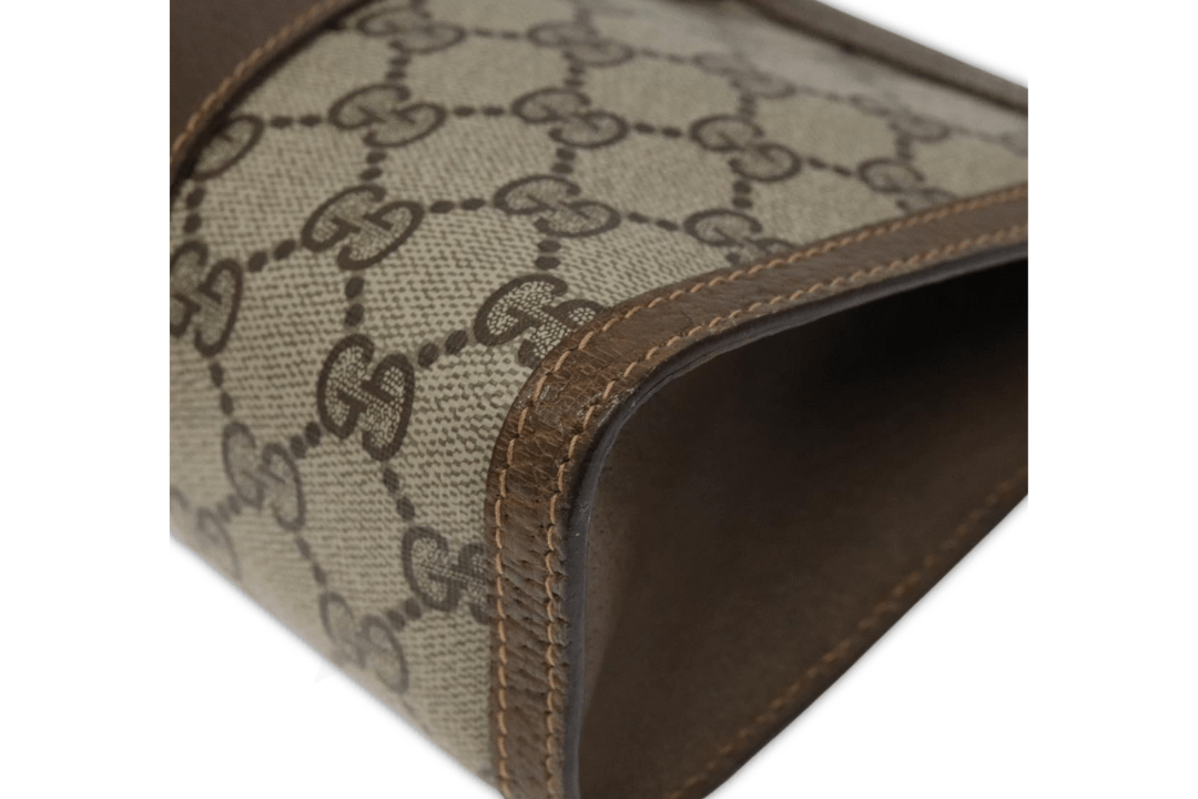Gucci Pochette Vintage in tela GG Supreme con Web – Iconica & Unisex - Etoilux