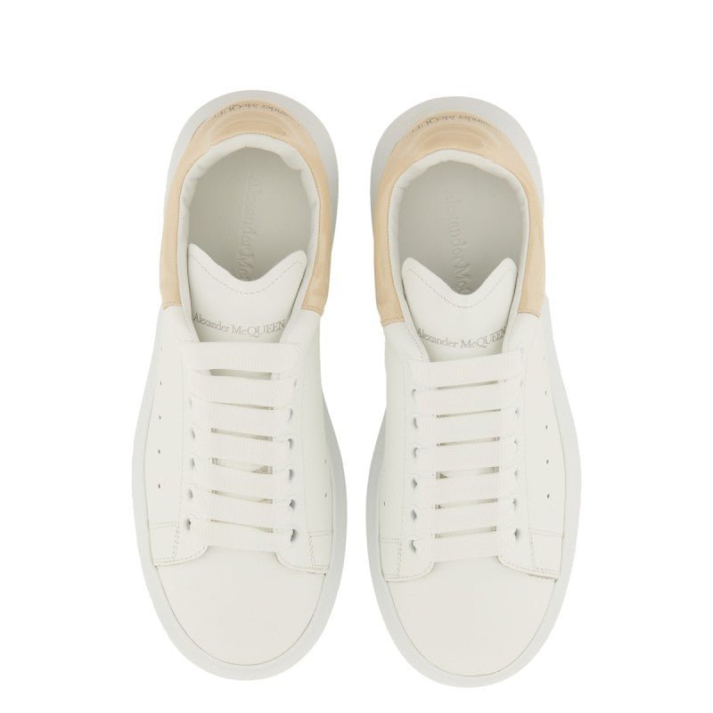 Alexander McQueen – Sneakers Oversize in Pelle con Dettaglio Beige - Etoilux