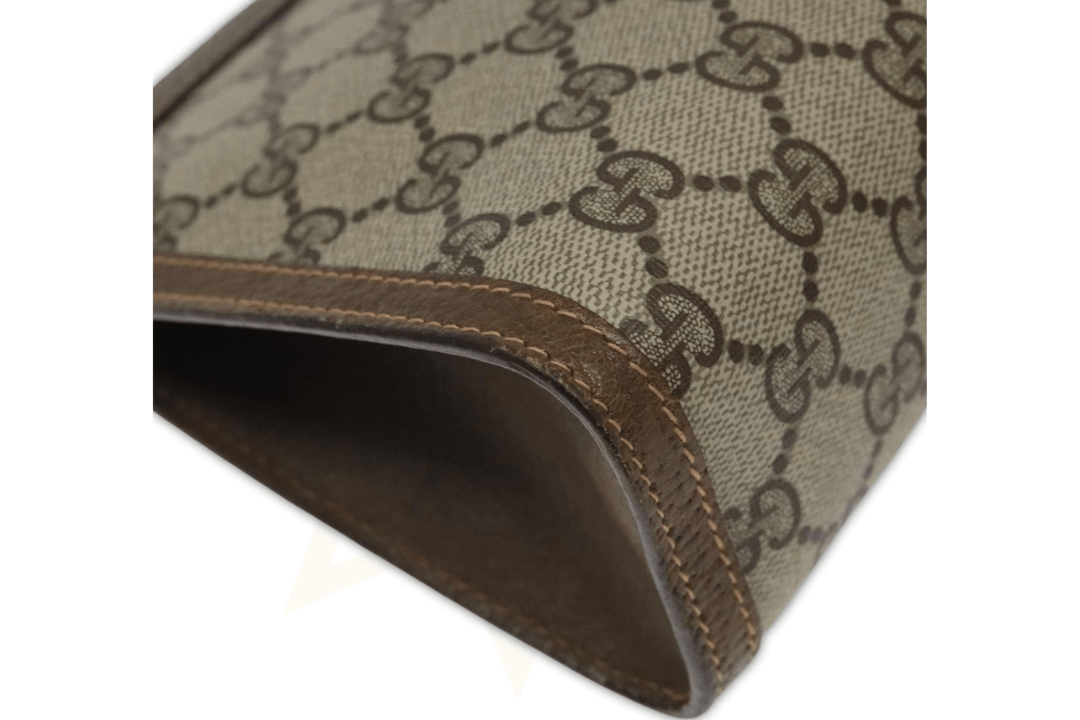 Gucci Pochette Vintage in tela GG Supreme con Web – Iconica & Unisex - Etoilux