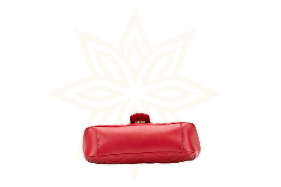 Gucci GG Marmont Small – Pelle Matelassé Rossa - Etoilux